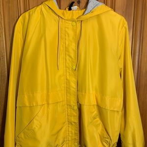 Yellow windbreaker